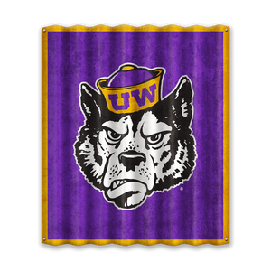 Washington Huskies: Sailor Dawg - Corrugated Metal Wall Art