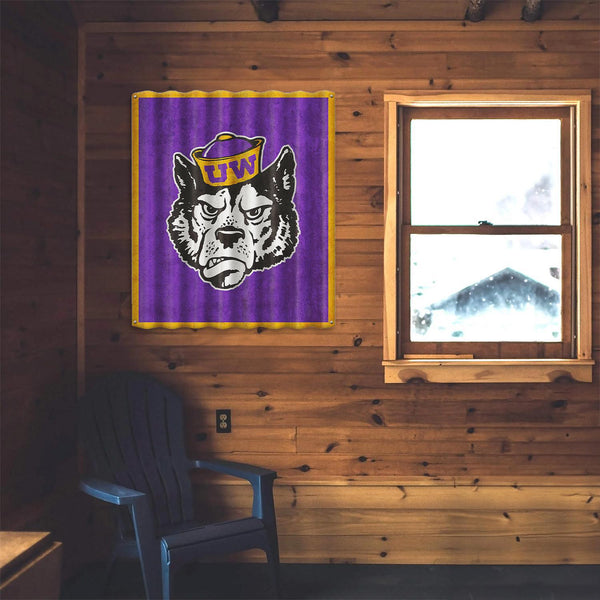 Washington Huskies: Sailor Dawg - Corrugated Metal Wall Art