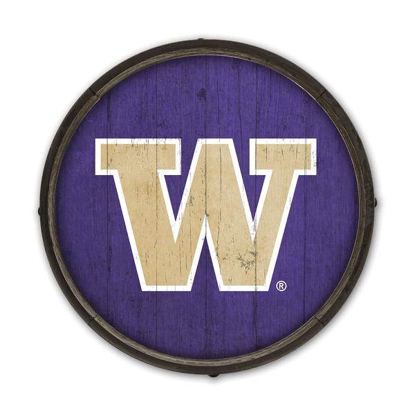 Washington Huskies: Primary Logo - Barrel End Wall Art