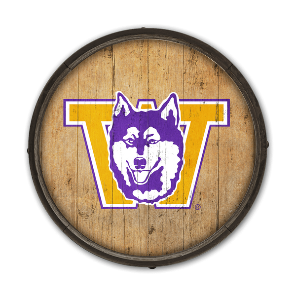 Washington Huskies: Classic Throwback Natural - Barrel End Wall Art