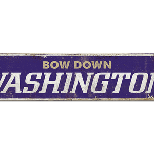 Washington Huskies: Bow Down - Hardboard Plaque