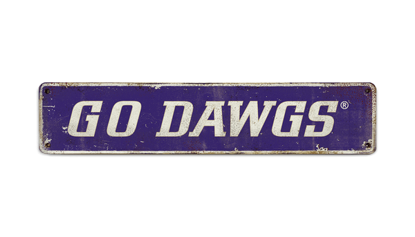 Washington Huskies: Go Dawgs - Hardboard Plaque