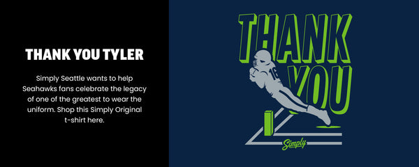 Thank you Tyler - Simply Seattle wants to help Seahawks fans celebrate the legacy of one of the greatest to wear the uniform. Shop this Simply Original t-shirt here. Shop Now