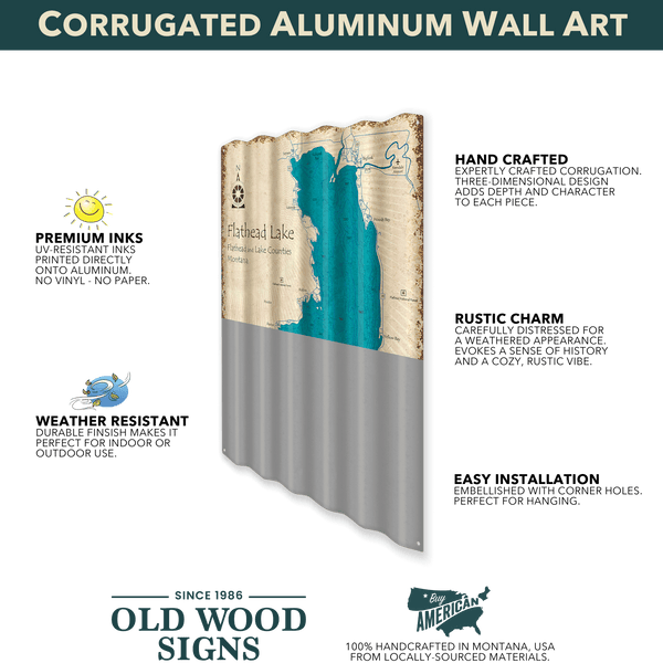 Washington Huskies: Go Dawgs - Corrugated Metal Wall Art