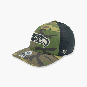 New Era Seattle Seahawks Throwback Camo Flat Bill Trucker Hat – Simply  Seattle