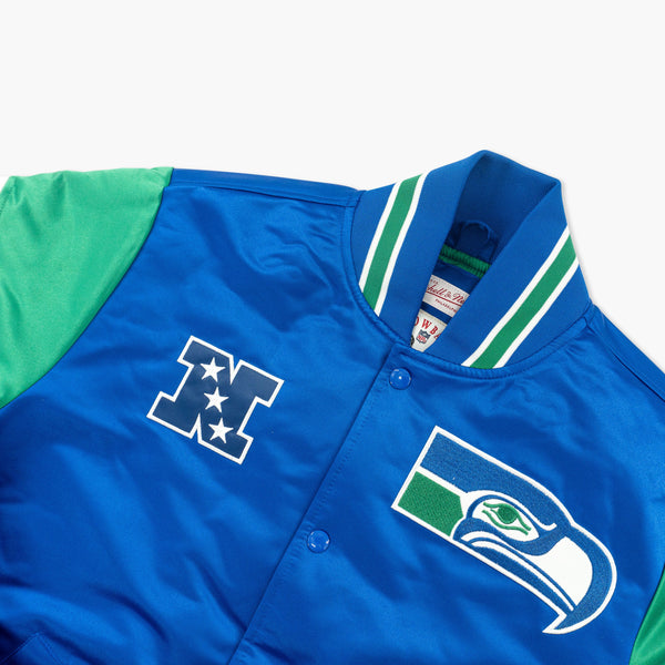 Vintage 1990's Seattle Seahawks Satin Starter Jacket Sz. XL