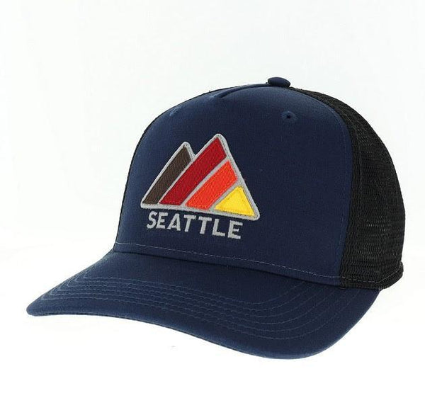 The Peak Navy Slub/Black Seattle Trucker Hat