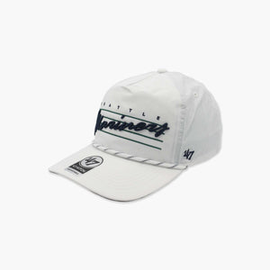 Seattle Mariners White Downburst Nylon Hitch Snapback