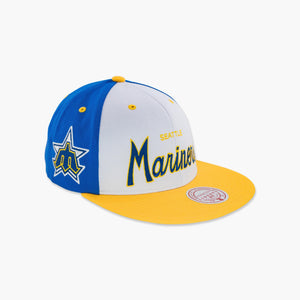 Seattle Mariners Royal/White Script Snapback