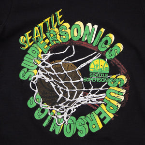 Seattle SuperSonics Youth Black Poster T-Shirt