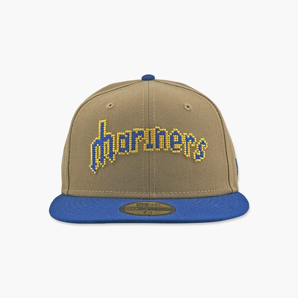 Seattle Mariners Pixel Wordmark Fitted Hat