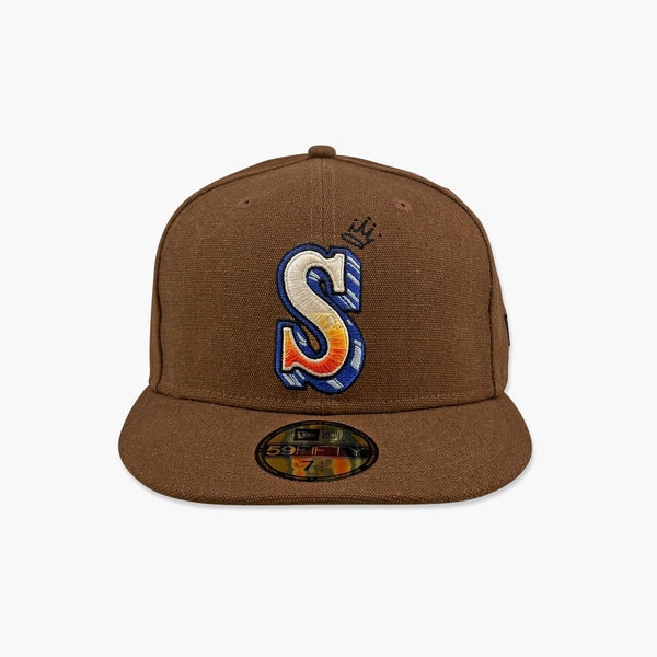 Seattle Mariners Logo Scribble Fitted Hat