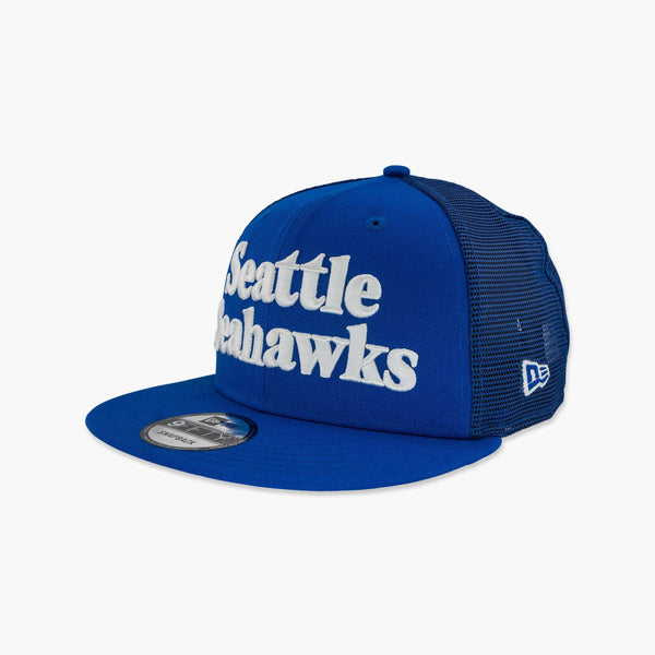 Seattle Seahawks 1980's Sideline Flat Bill Trucker Snapback