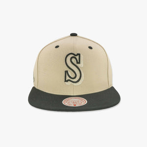 Seattle Mariners Cooperstown Cream/Black Snapback