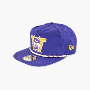 Washington Huskies Classic Throwback Nylon Purple "Golfer" Snapback