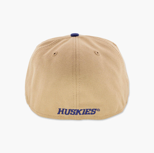 Washington Huskies Tan/Purple Primary Logo Fitted Hat