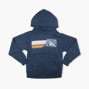 Mach 3 Heather Navy Seattle Youth Hoodie