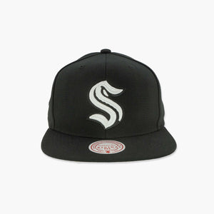 Seattle Kraken Black & White Snapback