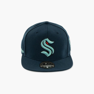 Seattle Kraken Inaugural Season Side Patch Fitted Hat