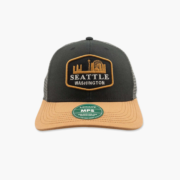 Skyline Practice Black/Caramel/Dark Grey Seattle Trucker Hat