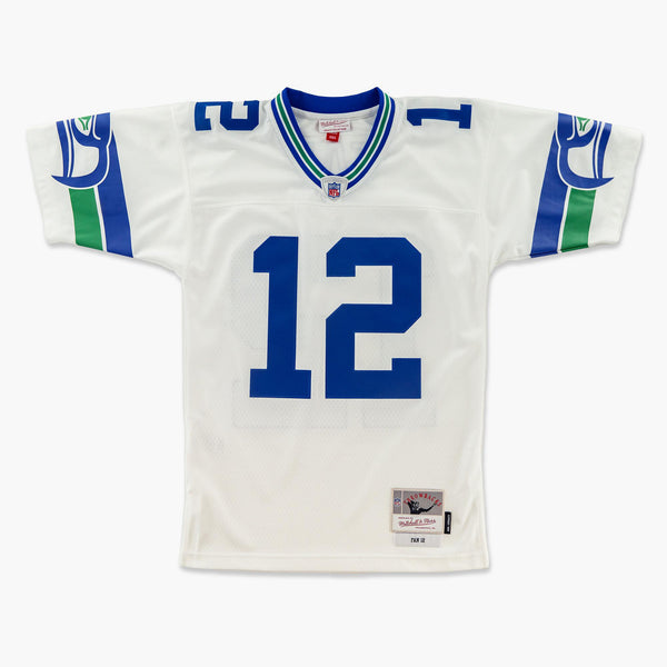 Seattle Seahawks 12th Fan Throwback White Jersey