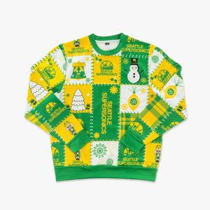 Seattle SuperSonics Skyline Holiday Sweater