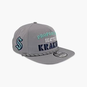 Seattle Kraken Vintage Grey "Golfer" Snapback