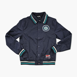 Seattle Mariners New Era Navy Nylon Jacket