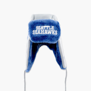 Seattle Seahawks Throwback Helmet Trapper Beanie