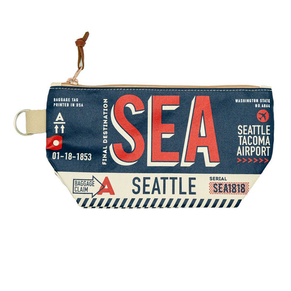 Chalo Seattle Luggage Tag Navy Pouch