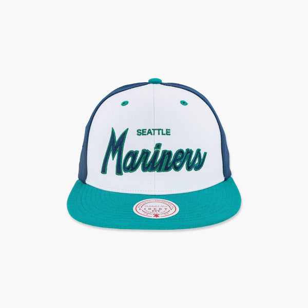 Seattle Mariners Navy/White Script Snapback