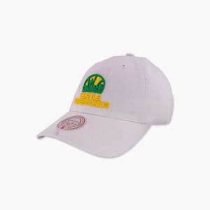 Seattle SuperSonics White Skyline Adjustable Hat