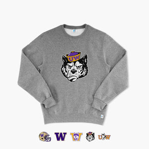 Washington Huskies Value Dawg Pack Grey Crewneck