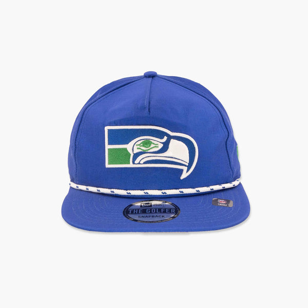 Seattle Seahawks Throwback Nylon Royal "Golfer" Snapback