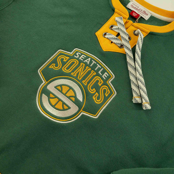 Seattle SuperSonics "S" Logo Lacer Crewneck