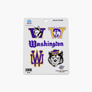 Washington Huskies Vintage Sticker Pack