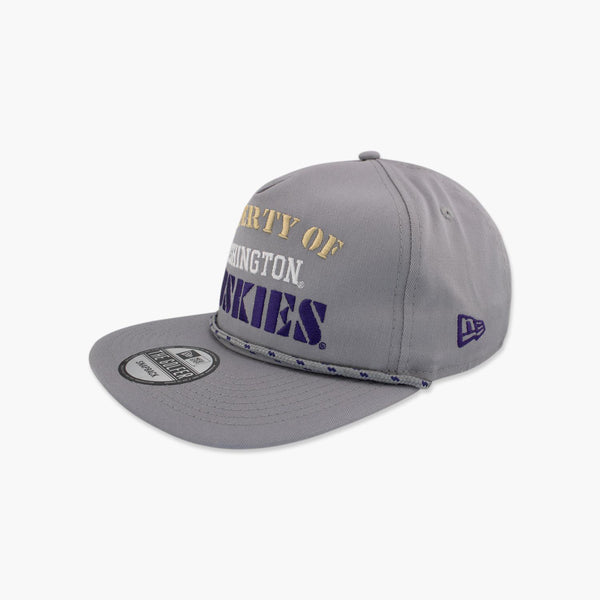 Washington Huskies Vintage Grey "Golfer" Snapback