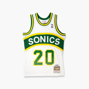 Seattle SuperSonics Gary Payton 1994 White Swingman Jersey