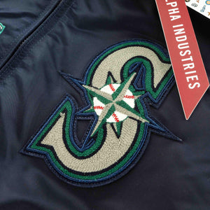 Seattle Mariners 2024 Navy Alpha Industries Bomber Jacket