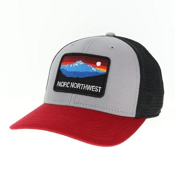 Horizon Grey/Burgundy Pacific Northwest Trucker Hat