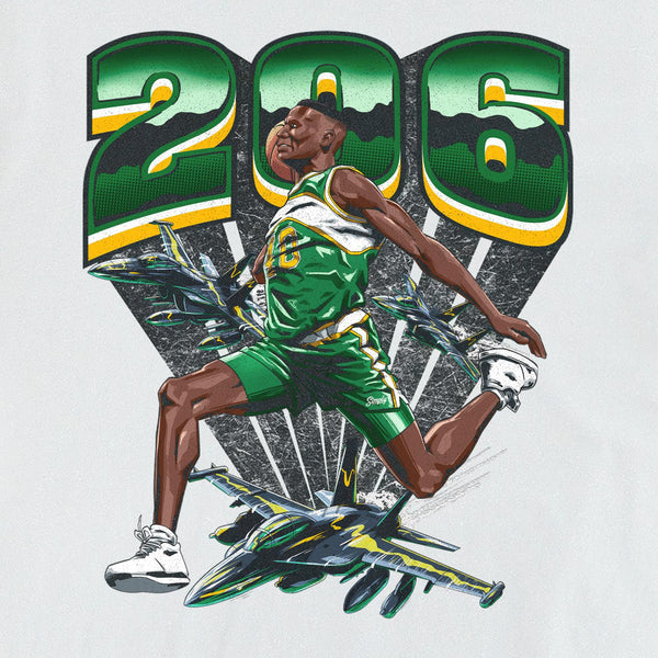 Shawn Kemp Immortal White T-Shirt