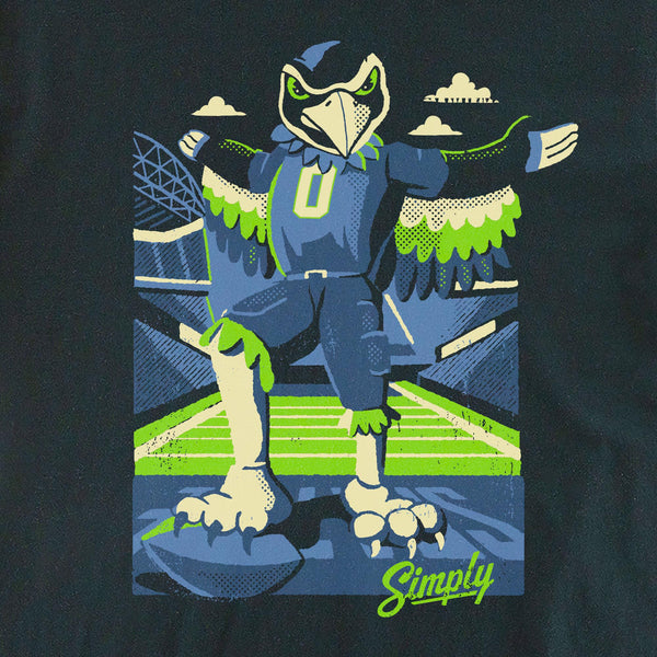 Touchdown Mascot Series Black T-Shirt