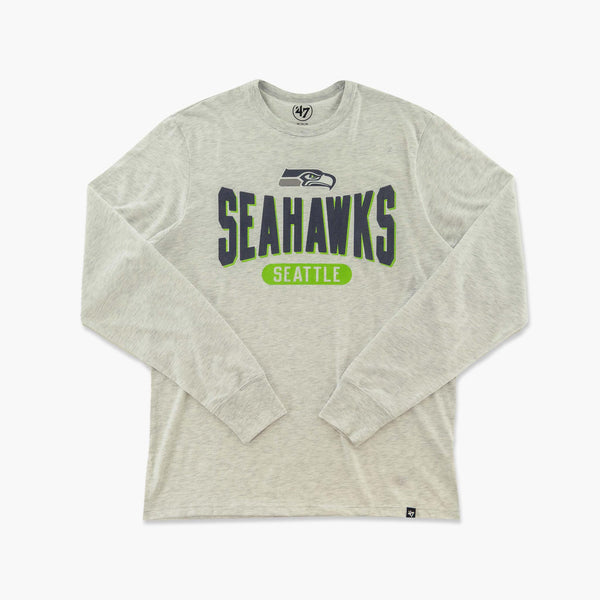 Seattle Seahawks Relay Grey Outstretch Long Sleeve T-Shirt