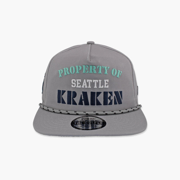 Seattle Kraken Vintage Grey "Golfer" Snapback