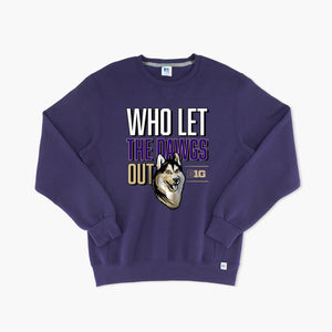 Washington Huskies Big Ten Who Let The Dawgs Out Crewneck