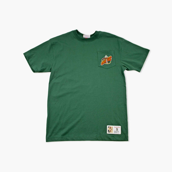 Seattle SuperSonics Double Hit Premium Pocket T-Shirt