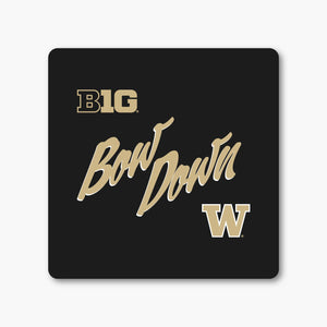 Washington Huskies Big Ten Cursive Script Sticker