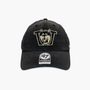 Washington Huskies Vintage Black Dusted Clean Up Adjustable Hat