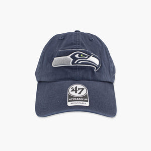 Seattle Seahawks Navy Clean Up Adjustable Hat