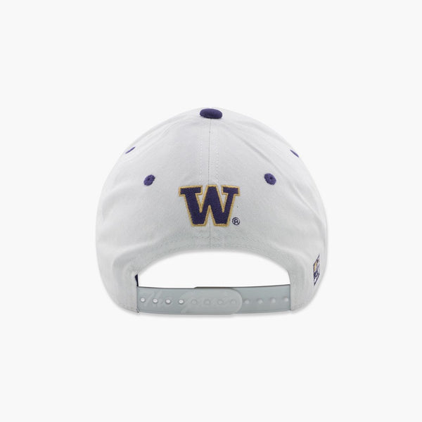 Washington Huskies Campus Script White A-Frame Snapback